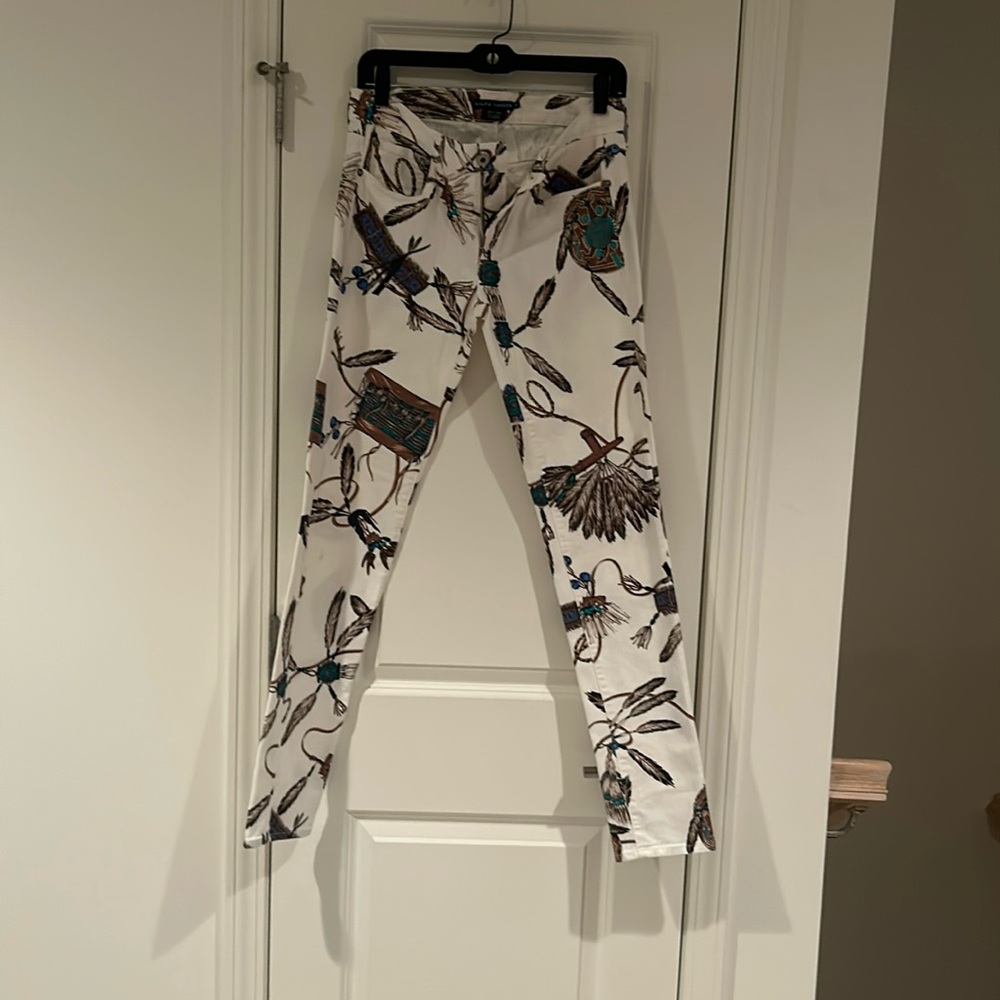 Ralph Lauren, blue label, jeans. Native American design